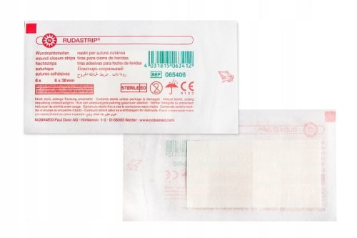 Rudastrip paski do zamykania ran 6x38 mm 6 szt SM1188