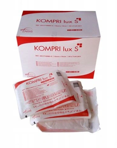 Kompresy gazowe jałowe 10x10 cm 3szt 50szt