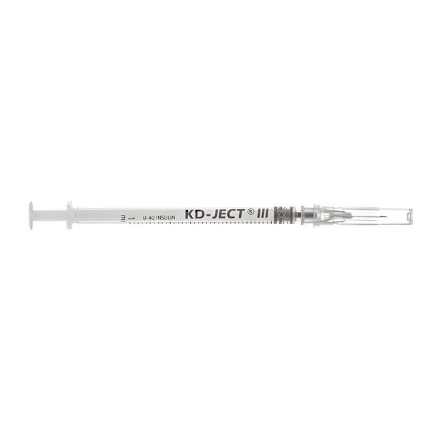 Strzykawki Insulinowe sterylne KD-JECT III 1 ml.  -1717