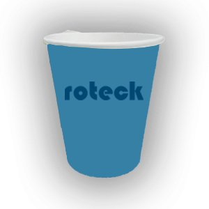 Kubeczki kolorowe papierowe Roteck 50 szt niebieski