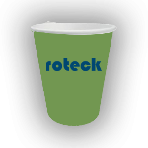 Kubeczki kolorowe papierowe Roteck 50 szt zielony