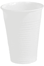 Kubki jednorazowe 200 ml kolorowe 100 szt.  bialy