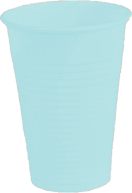 Kubki jednorazowe 200 ml kolorowe 100 szt.  blekitny