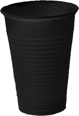 Kubki jednorazowe 200 ml kolorowe 100 szt. czarny