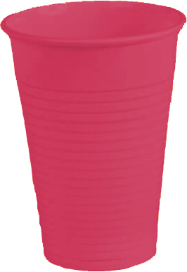 Kubki jednorazowe 200 ml kolorowe 100 szt. fuksja