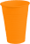Kubki jednorazowe 200 ml kolorowe 100 szt. pomaranczowy