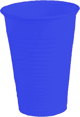 Kubki jednorazowe 200 ml kolorowe 100 szt.  granatowy