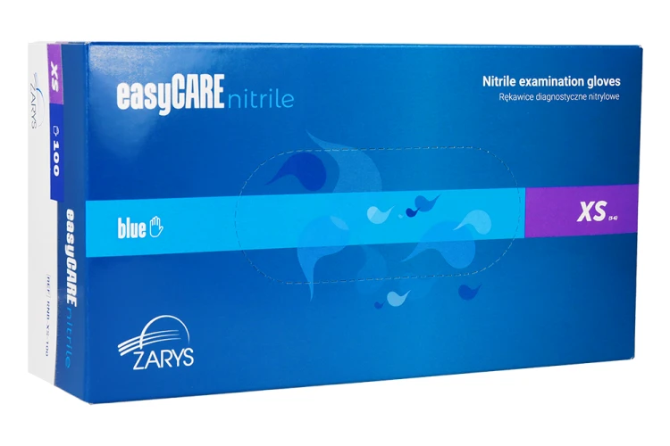 Rękawiczki nitrylowe EasyCARE niebieskie 100 szt SM1141