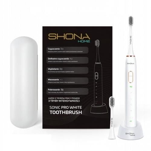 Szczoteczka Soniczna Shona Sonic Pro Biała SM0617