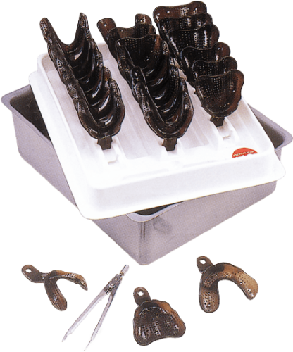 Bms Dental łyżki wyciskowe poliwęglanowe zestaw 24szt. SM012