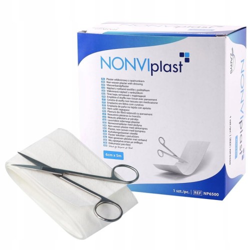 Plaster włókninowy z opatrunkiem Nonviplast 6 cm x 5 m SM137