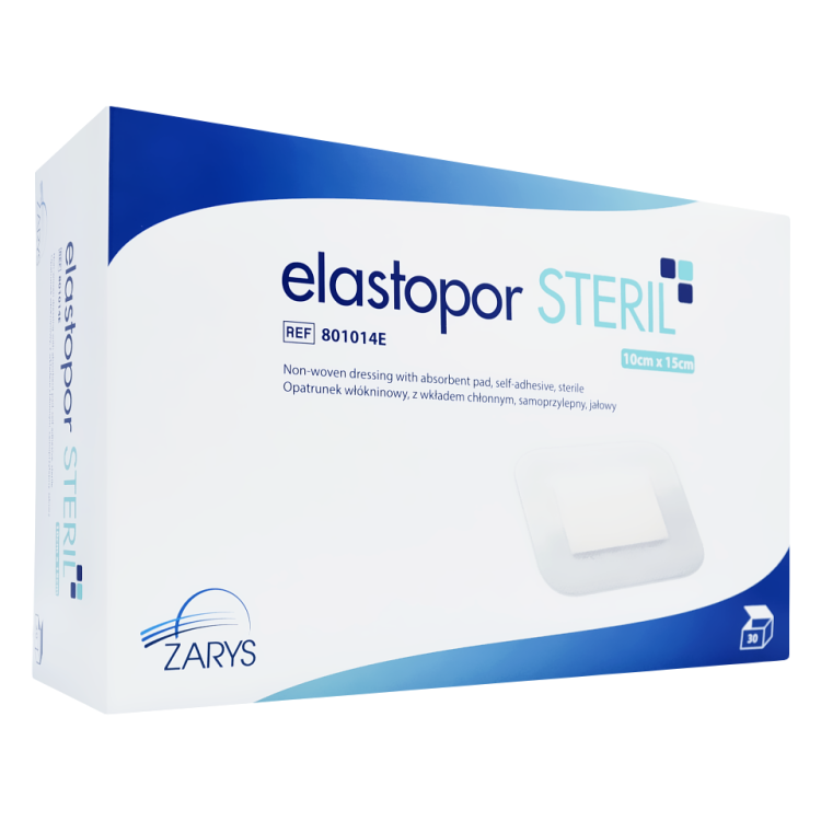 elastopor STERIL Plaster z opatrunkiem chłonnym 10x15 cm - 30 szt.  SM138