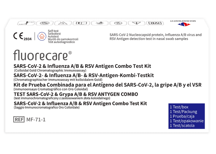 TEST COMBO FLUORECARE 4W1 SARS-CoV-2 & Grypa A/B & RSV SM0615