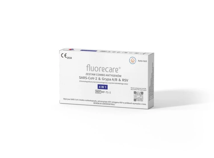TEST COMBO FLUORECARE 4W1 SARS-CoV-2 & Grypa A/B & RSV SM0615