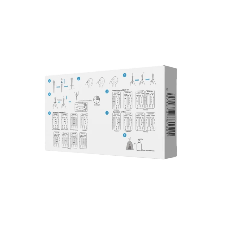 TEST COMBO FLUORECARE 4W1 SARS-CoV-2 & Grypa A/B & RSV SM0615