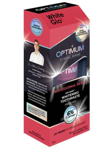 White-Glo-Wybielająca-Pasta-Optimum-Clinical-Series-Professional-Result-Fresh-Mint-100g