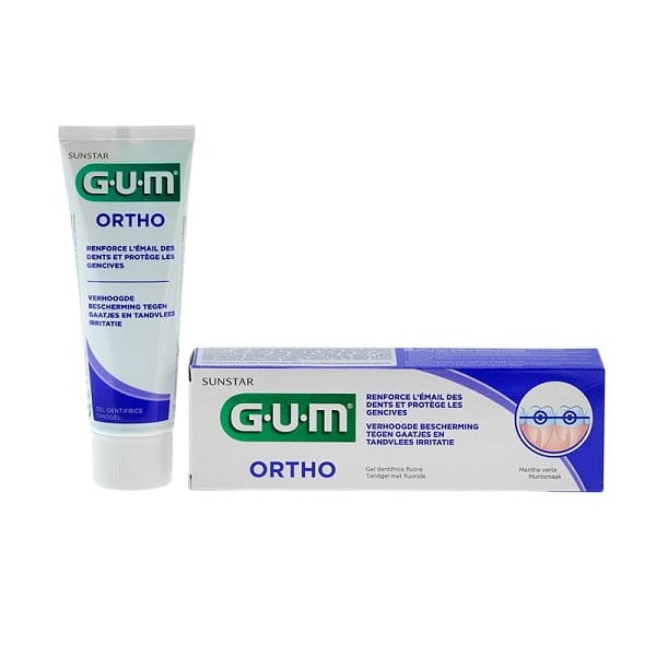 GUM Ortho Pasta do zapobiegania próchnicy i ochronny dziąseł 75 ml. -1649