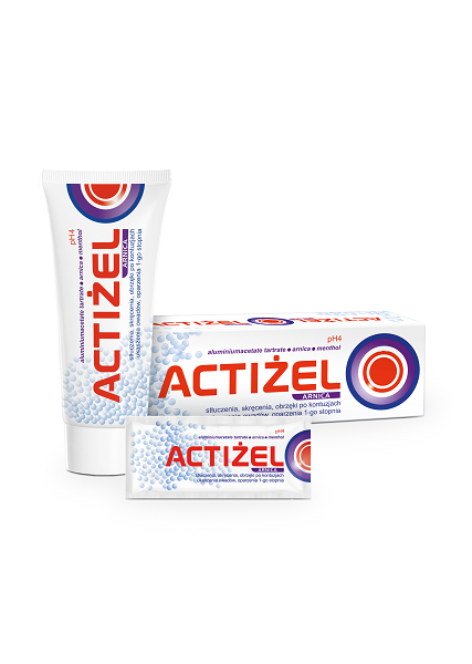 Actiżel 75g żel na zwichnięcia stłuczenia obrzęki ukąszenia -1588