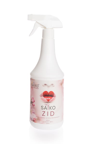 Saiko-Zid 1L Saiko-Med alkoholowy środek do dezynfekcji powierzchni | Wydajna alternatywa dla Mediquik, Velox Spray, Prosept oraz Mikrozid