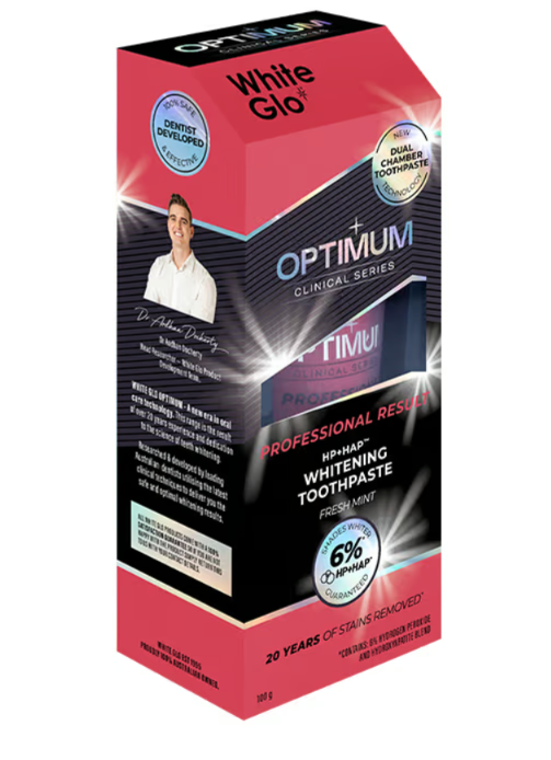 White-Glo-Wybielająca-Pasta-Optimum-Clinical-Series-Professional-Result-Fresh-Mint-100g