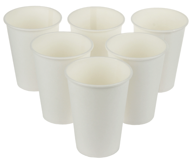Kubki papierowe białe 180 ml 50 szt.